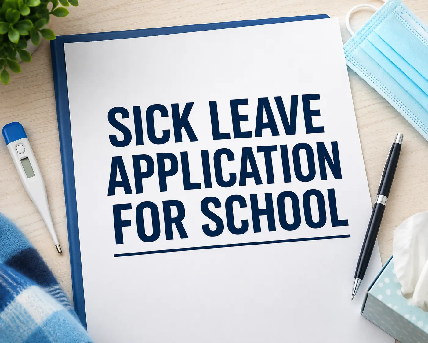 Sick leave application for school