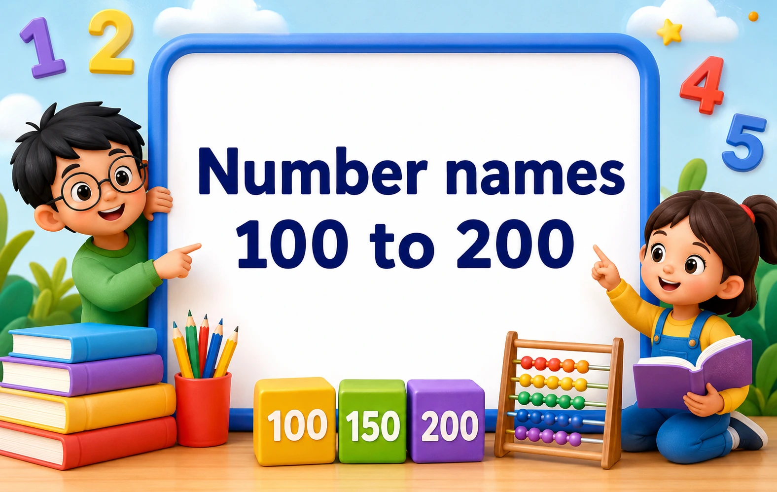 Number names 100 to 200 - Oratrics