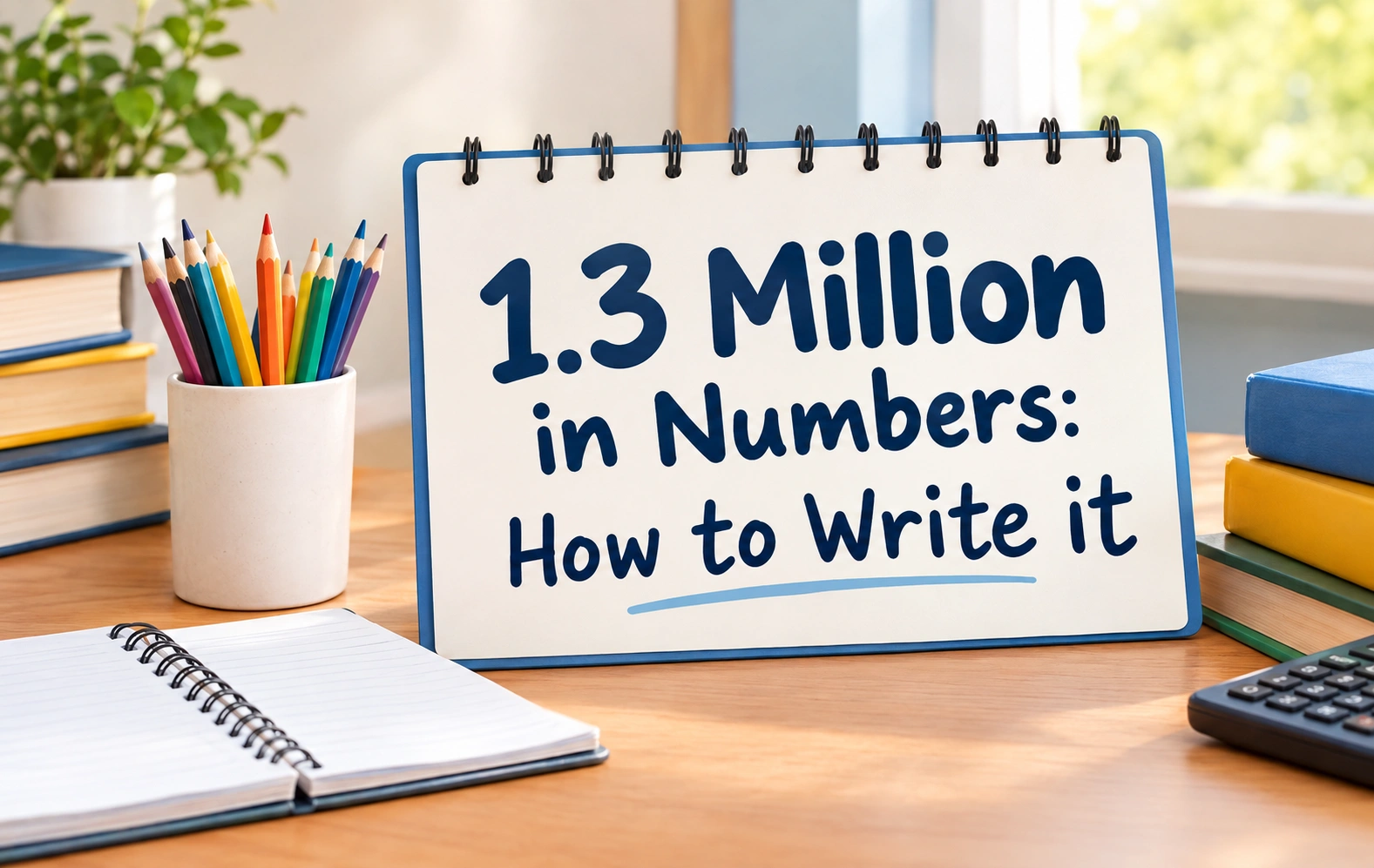 How to write 1.3 million in numbers - Oratrics