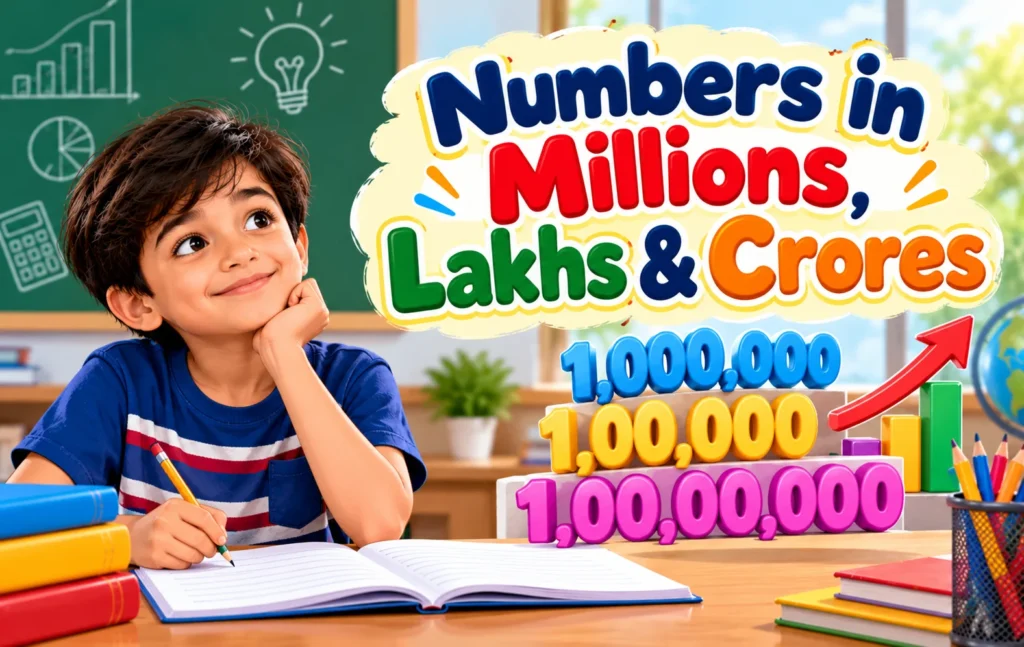 How to Write Numbers in Millions, Lakhs & Crores