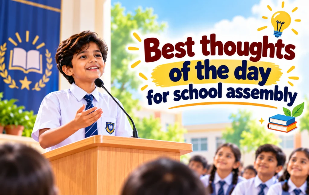Thought of the Day in English for Students 2026: Best Thoughts for School Assembly