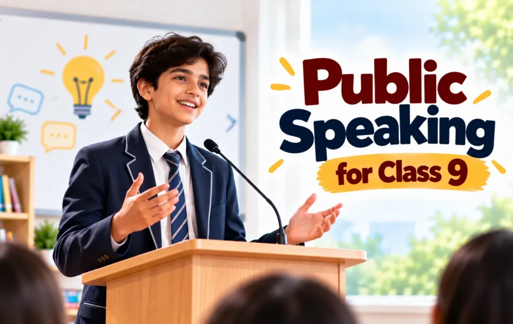 Public speaking for Class 9 students to build confidence and communication skills.