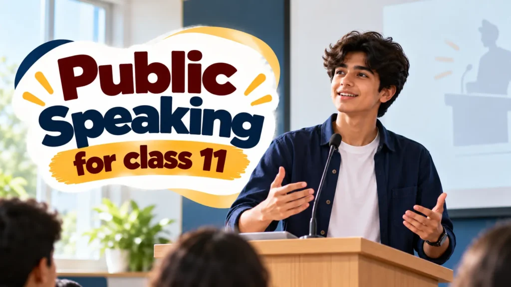 Public speaking for Class 11 students to build confidence, improve communication, and develop presentation skills.