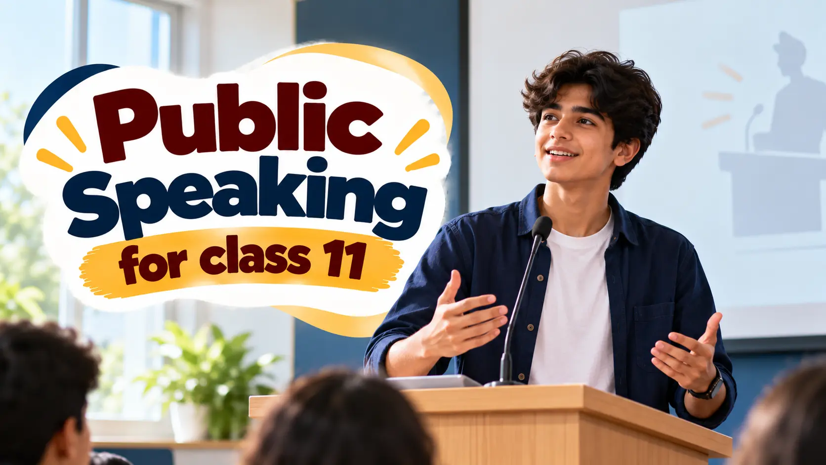 Public speaking for Class 11 students to build confidence, improve communication, and develop presentation skills.