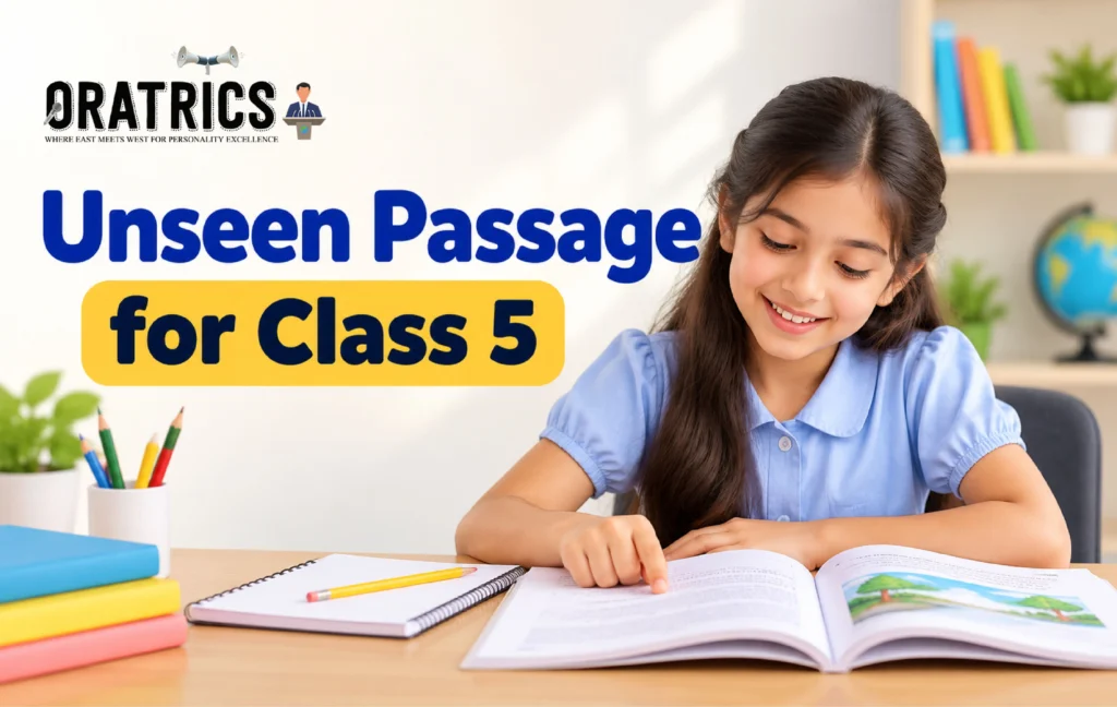 Short Reading Comprehension & Unseen Passage for Class 5 with Answers