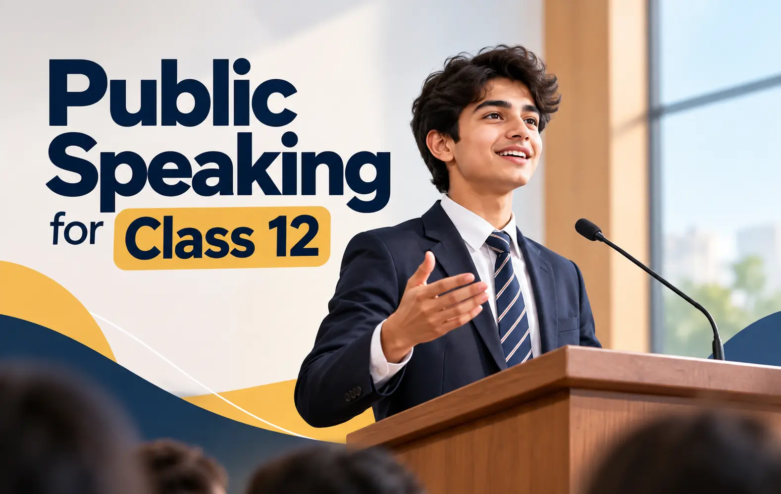 Public speaking for Class 12 students to build confidence, communication skills, and presentation abilities.