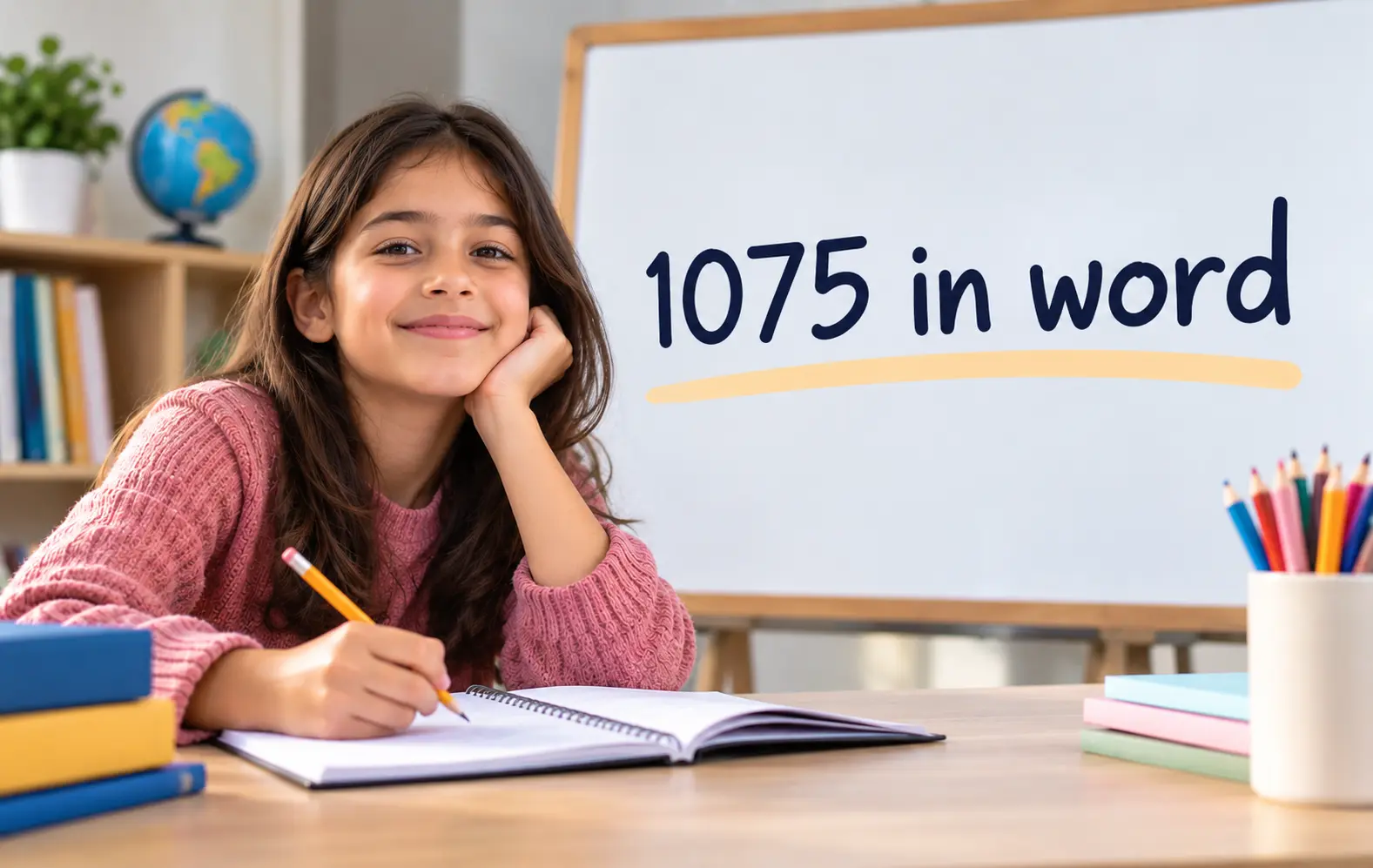 1075 in word explained for students learning how to write numbers in words