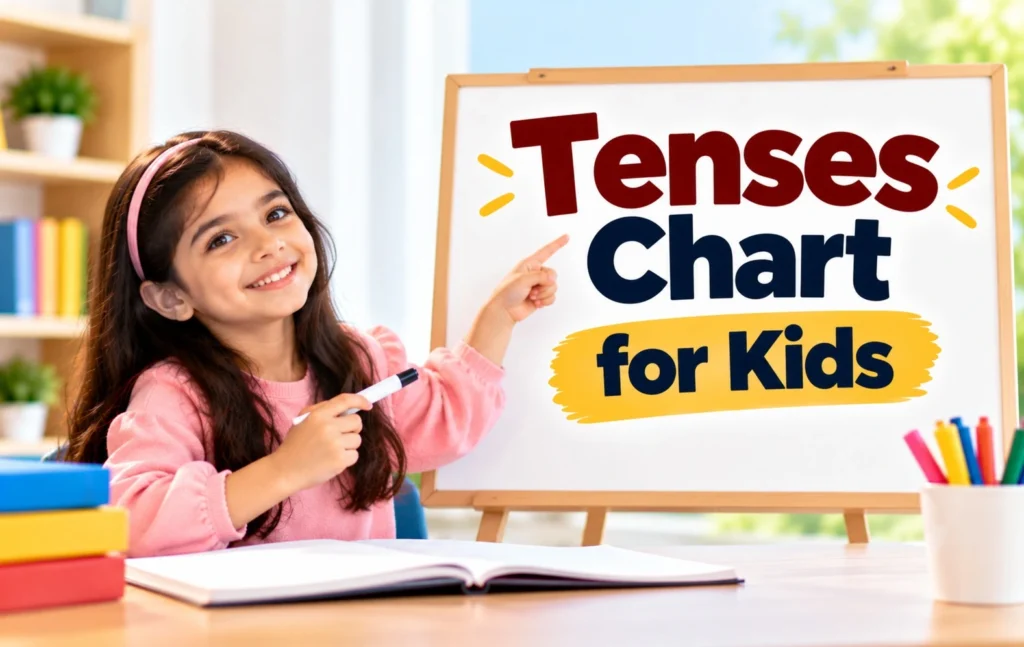 get free tenses chart for kids - Oratrics